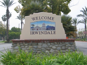 Irwindale Welcoming Sign