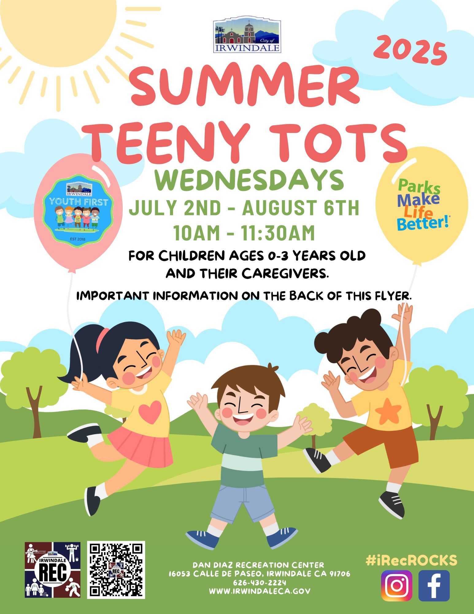 Summer Teeny Tots 2025 Front