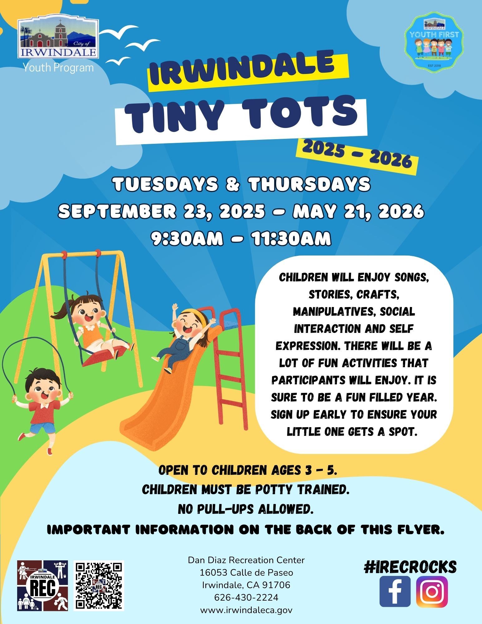 Tiny Tots 25-26 Front