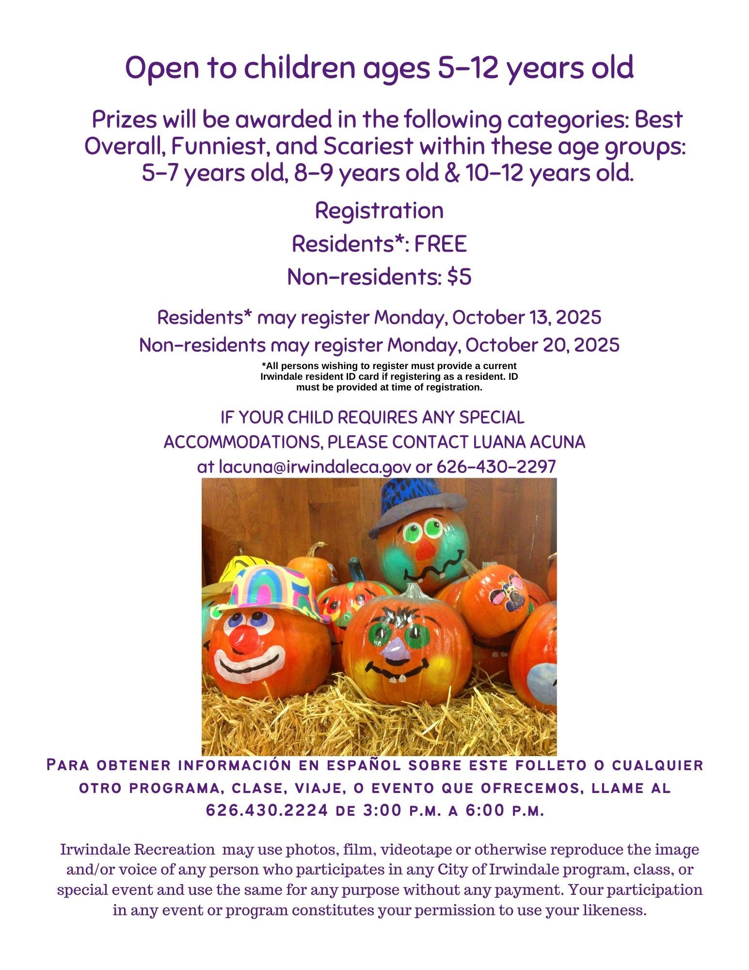 Pumpkin Decorating contest 25 Back