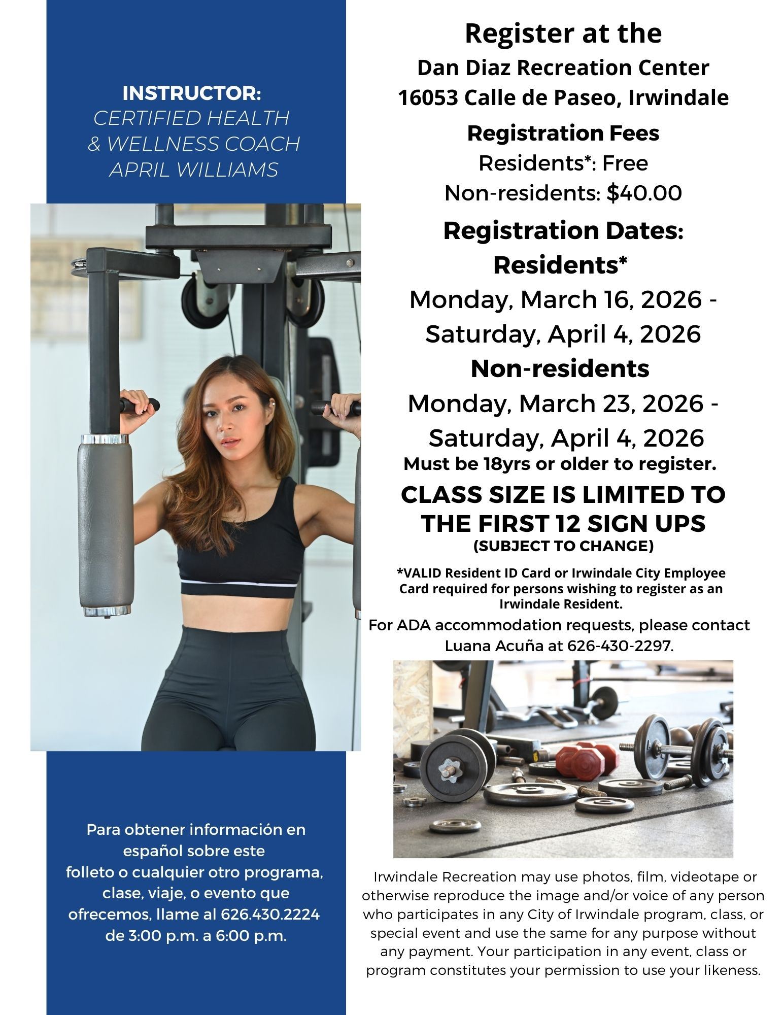 Spring Women and Weights 26 Back