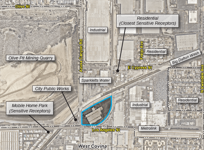 4416 Azusa Canyon Road Project Location Map